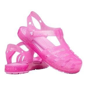 CROCS Pink Glitter Kids Sandals